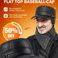 🔥Piele Flat Top cald Baseball Cap