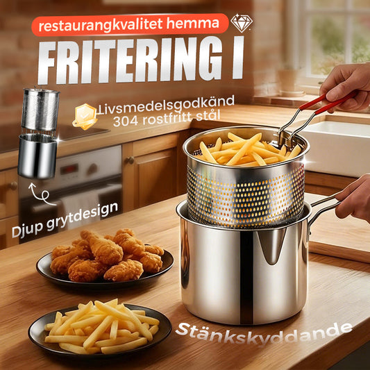 🥘 304-es rozsdamentes acél anyag, tartós és egészséges