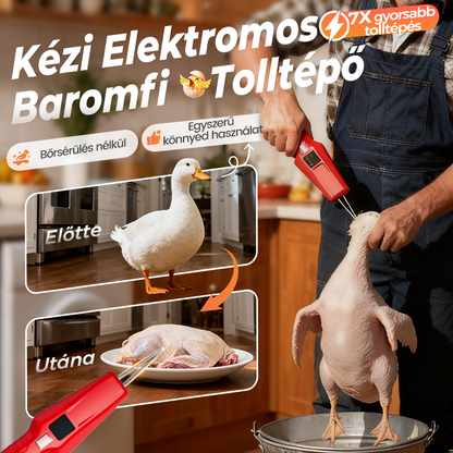 🐓 Elektromos baromfi-tolltépő gép