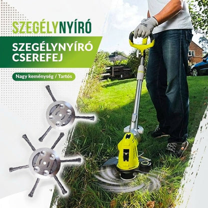 ⚙️ Cserélhető vágófejek fűnyírókhoz/metszőgépekhez – acél fűnyíró vágófejek✨