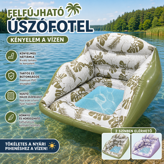 ✨U alakú felfújható medenceuszonya – Pihenjen stílusosan, könnyen tárolható🔥