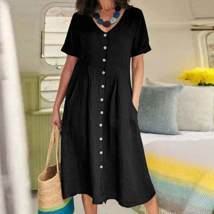 👗 Rochii casual cu gât în V pentru femei