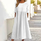 👗Rochie din bumbac cu decolteu rotund și buzunare