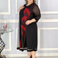 💖Rochie elegantă și sofisticată din șifon negru