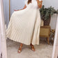 👗Rochie simplă fără mâneci, plisată, de culoare solidă