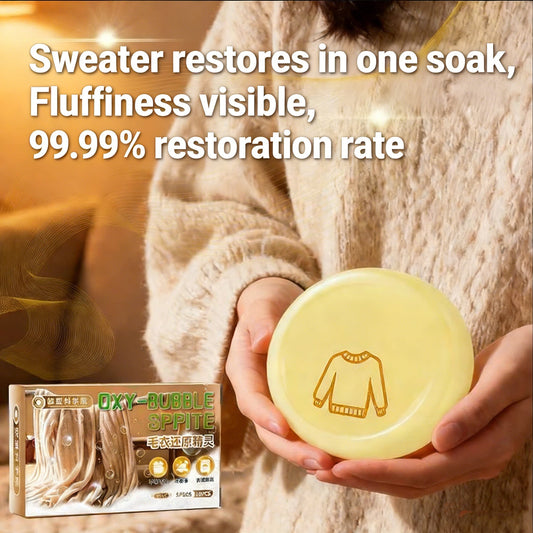 ⚗️ Sweater Revive tabletták — megakadályozzák a ruhák összezsugorodását, visszaadják puhaságukat, színtartóak és ártalmatlanok 🧺