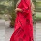 💃Rochie la modă și elegantă cu decolteu în V din bumbac și in