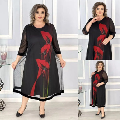 💖Rochie elegantă și sofisticată din șifon negru