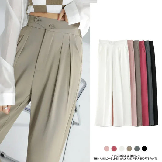 💖Pantaloni largi de mătase Ice Silk pentru femei