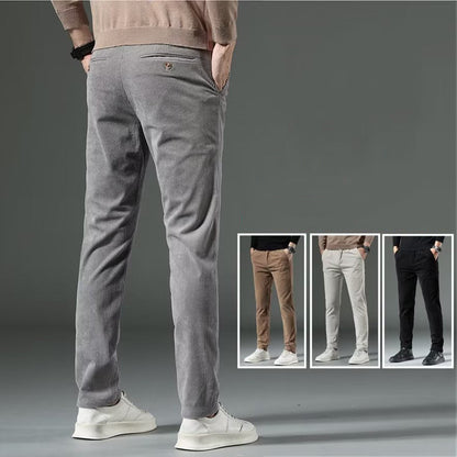 Pantaloni casual pentru bărbați Corduroy Rugged