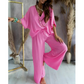 ✨2025 Produse noi💖Doamnelor Casual Loose Loose costum de culoare solidă