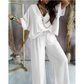 ✨2025 Produse noi💖Doamnelor Casual Loose Loose costum de culoare solidă