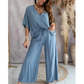 ✨2025 Produse noi💖Doamnelor Casual Loose Loose costum de culoare solidă