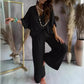 ✨2025 Produse noi💖Doamnelor Casual Loose Loose costum de culoare solidă