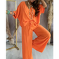 ✨2025 Produse noi💖Doamnelor Casual Loose Loose costum de culoare solidă