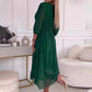 👗Pointed Neckline Lightweight Chiffon Rochii pentru femei