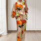 🌸Set elegant cu model floral în două părți în acuarelă