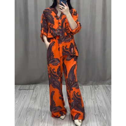 💖 Set cămașă și pantaloni din două piese pentru femei