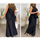 👗 Set cooler fără mâneci pentru femei cu talie elastică