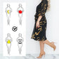 🌸Rochie cu linie curbată imprimată cu cravată în talie