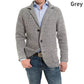 🔥Men's Solid Colour Lapel Knit Long Sleeve Jacket