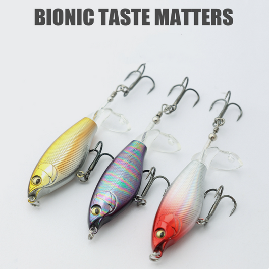 🐠 6.5g/12g propeller felszíni csali bionikus halhorog 🎣