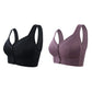 【1+1 ingyenes】👙Női lélegző plus size melltartó, elöl csipkés záródással💖