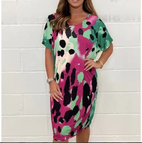 💖2025 Rochie lejeră cu imprimeu