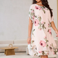 Rochie de primăvară și vară din șifon imprimat
