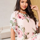 Rochie de primăvară și vară din șifon imprimat