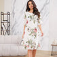 Rochie de primăvară și vară din șifon imprimat