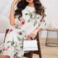 Rochie de primăvară și vară din șifon imprimat