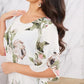 Rochie de primăvară și vară din șifon imprimat