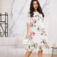 Rochie de primăvară și vară din șifon imprimat