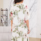 Rochie de primăvară și vară din șifon imprimat
