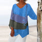 Elegant Casual V-Neck Natural Linen Top pentru femei