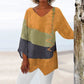 Elegant Casual V-Neck Natural Linen Top pentru femei