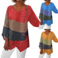 Elegant Casual V-Neck Natural Linen Top pentru femei