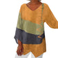 Elegant Casual V-Neck Natural Linen Top pentru femei
