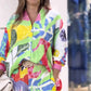💖Set din două piese pentru femei cu imprimare vibrantă casual