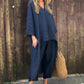 🌸 Femeii de vară vrac buzunar V-Neck două piese Set