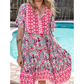 Rochie Boho Resort cu decolteu în V