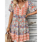 Rochie Boho Resort cu decolteu în V