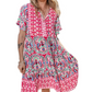 Rochie Boho Resort cu decolteu în V