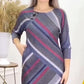 💙 Rochii largi cu gât rotund Patchwork pentru femei