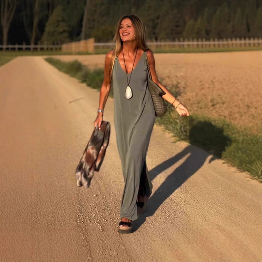 Rochie Maxi Camila cu decolteu în V pentru femei