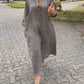 Hot Sale 🎁 Bumbac și lenjerie V-neck rochie casual