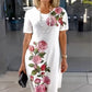 Rochie largă de vară imprimată la modă
