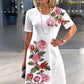 Rochie largă de vară imprimată la modă