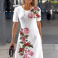 Rochie largă de vară imprimată la modă